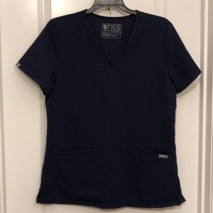 FIGS navy Casma 3-pocket scrub top